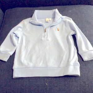 Light blue Ralph Lauren quarter zip pullover